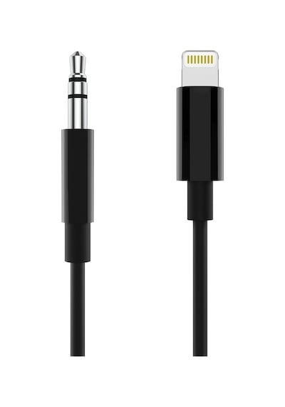 Taplın Apple Uyumlu iPhone  Lightning 3.5 Mm Aux Çevirici Kablo Siyah 1 Mt