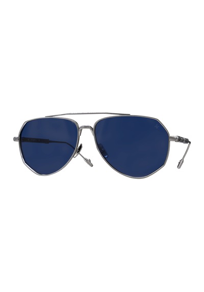 Philippe V N27 Gümüş Lacivert Polarize Unisex Güneş Gözlüğü Gümüş