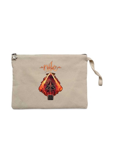 Nile Vile Nilotic Rites Krem Clutch Astarlı Cüzdan / El Çantası
