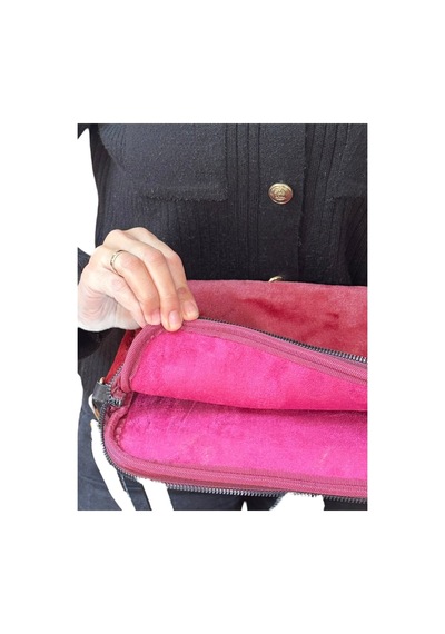 Plush Studıo 13-13.3-14 Inch Peluş Macbook, Laptop Çantası, Bordo Toscase Askısız 36x26cm Bordo Bordo