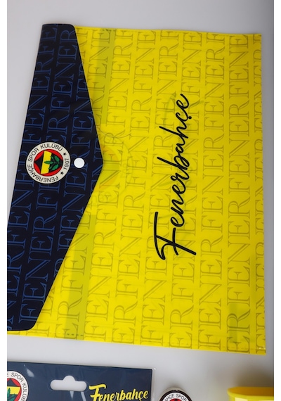 X Dekomus Lisanslı Fenerbahçe 20 Parça Kırtasiye Seti Sticker,bloknot Altın