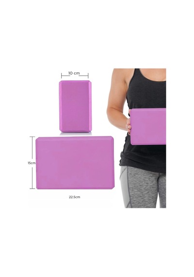Gymo Pro Series Büyük Boy Yoga Blok Mavi Çok Renkli