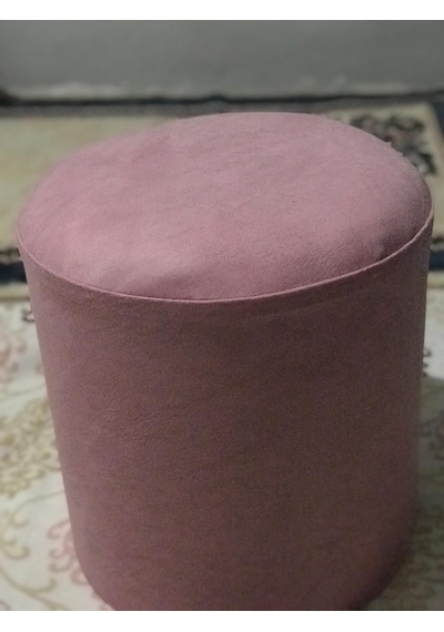 Nesilhomee-Ticaret Silinebilir Nubuk Ve Soho Kumaş Oval Puf