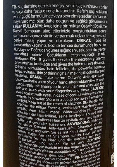 Ostwint Saç Dökülme Karşıtı Erkek Şampuan 1000 Ml