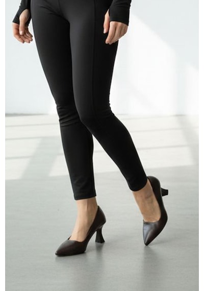 Preshley Kadın Sity Kahverengi 6 Cm İnce Topuklu Stiletto