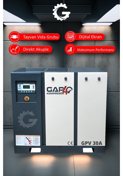 Gap Kompresör Vidalı Hava Kompresörü 30 HP Tek Makine GPV30a