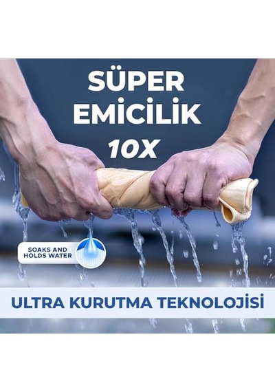 Wonkey - Güderi Oto Kurulama Bezi 50x70 Cm, Büyük Boy Ultra Emici Araç Kurulama Havlusu, Yıkanabilir Sentetik Araba Güderi Bezi