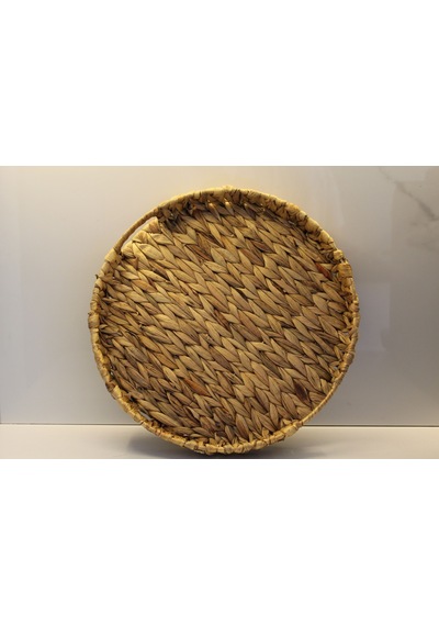 Hbs Art Design Yuvarlak Hasır Tepsi 35 Cm