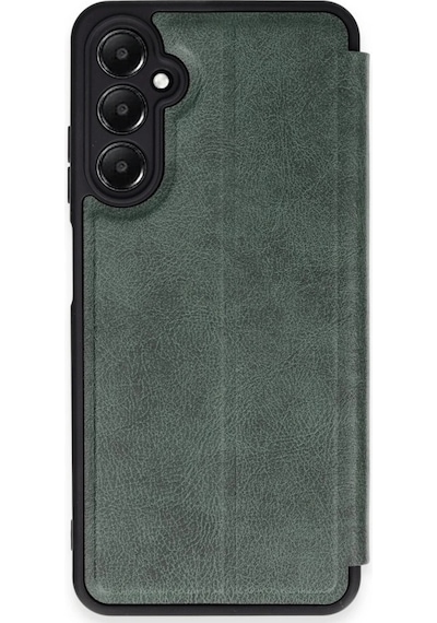 Cosmotex Newface Samsung Galaxy Uyumlu  A35 5g Kılıf Flip Cover - Koyu Yeşil