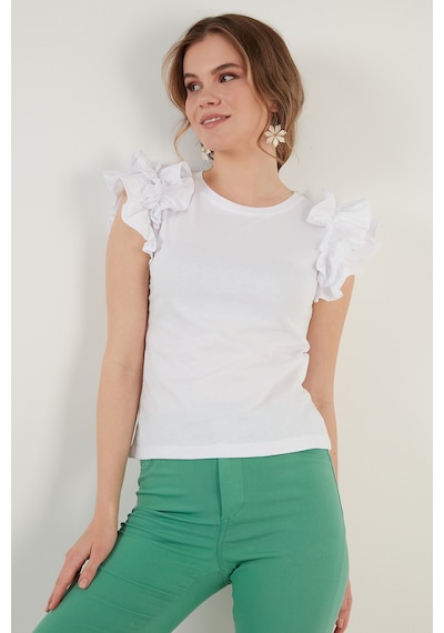Lela Bayan T Shirt 5864500 Beyaz BEYAZ