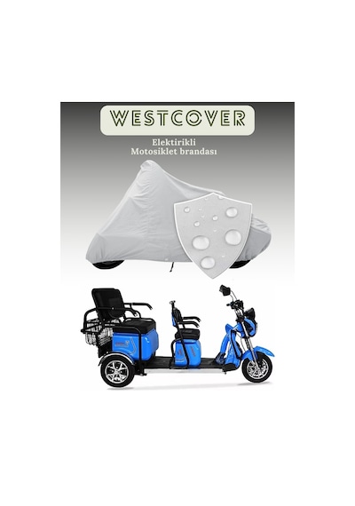 Arora Xlt48 Derya 3 Tekerli Elektrikli Moped Koruma Örtüsü Brandası Lüx Kalite