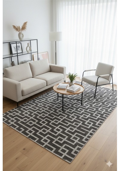 Kaymaz Taban Modern Desen Halı Yolluk Leke Tutmaz Kolay Temizlenir Koridor Salon Yatak Mutfak Odası Antrasit Kaymaz Taban Modern Desen Halı Yolluk Leke Tutmaz Kolay Temizlenir Koridor Salon Yatak Mutfak Odası Antrasit