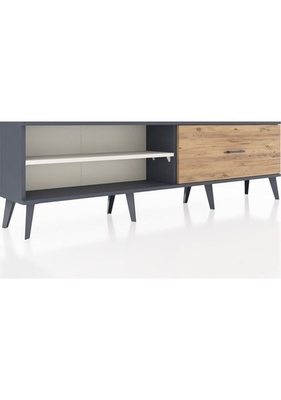 Arges Tv Ünitesi Tek Raflı Tek Çekmeceli 176x30x51 Antrasit-aytaşı/çam Aytası/atlas Çam Arges Tv Ünitesi Tek Raflı Tek Çekmeceli 176x30x51 Antrasit-aytaşı/çam Aytası/atlas Çam