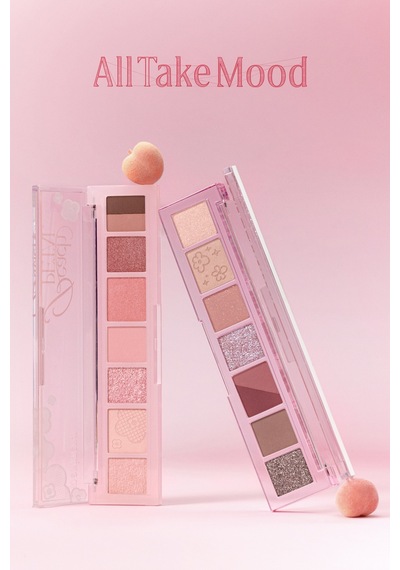 Perıpera All Take Mood Palette 008 Burgundy But With Peach Flower