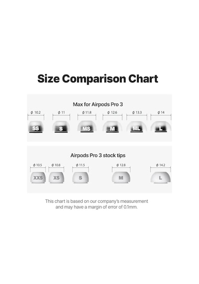 Max For Airpods Uyumlu Pro 3 M/ml/l 3 Çift