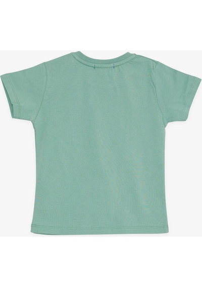 Breeze Girls & Boys Erkek Çocuk Tişört Pop Corn Baskılı 2-6 Yaş, Mint Yeşili-mint Yeşili Mint