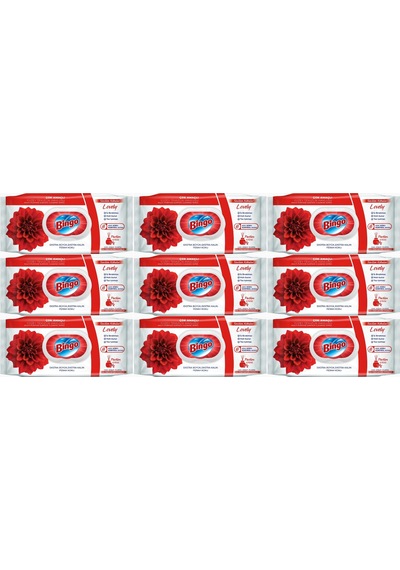 Bingo Clean Yüzey Temizlik Havlusu 96 Yaprak Lovely - Gül 9'lu Set