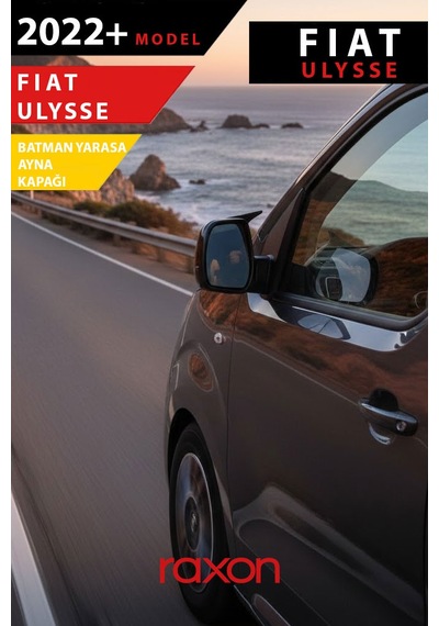 Fiat Ulysse 2022+ Batman & Yarasa Ayna Kapağı Parlak Piano Black Sport