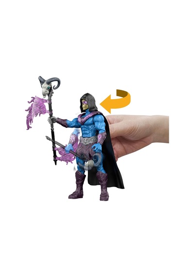 14 Cm'lik İskelet Asası İle Özel İskeletor Aksiyon Figürü, Döndür-bırak Özellikli Aksiyon Hareketi Ve Aksesuar, 2026 Yapımı Filmden Uyarlanmış Süper Kötü Oyuncağı, Jkj00