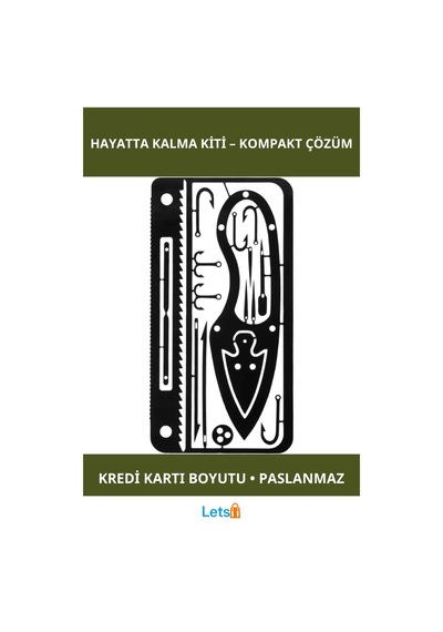 Çok Fonksiyonlu Paslanmaz Çelik Hayatta Kalma Balıkçı Kiti