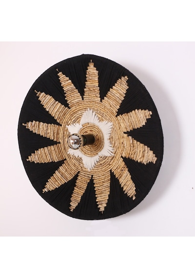 Maya 77x15 Cm Çap- Doğal Abaka Duvar Apliği Mix