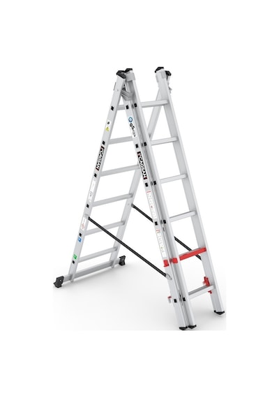 Çağsan TS6160 3x6 Basamaklı Triocombi Üç Parçalı Çok Amaçlı Merdiven