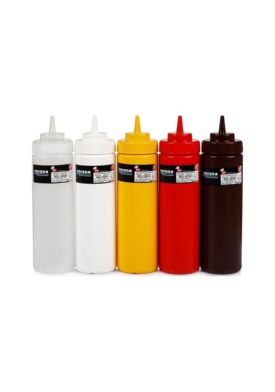 Geniş Kapaklı Çikolata Sos Şişesi, 700 Ml Capacityu, Kahve Tek Renk