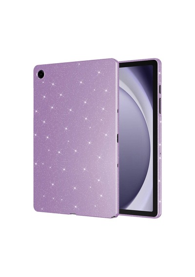 Thegencoo Galaxy Tab S9 Fe Simli Parlak Görünümlü Uyumlu Tablet Koton Kılıf-lila Tablet Kılıfı