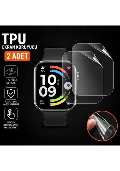 Xiaomi Redmi Watch 6 Active İle Uyumlu Ekran Koruyucu Tpu, Tam Kaplayan Akıllı Saat Koruması 2 Adet, Çizilmeye Dayanıklı Şeffaf Koruma Çok Renkli