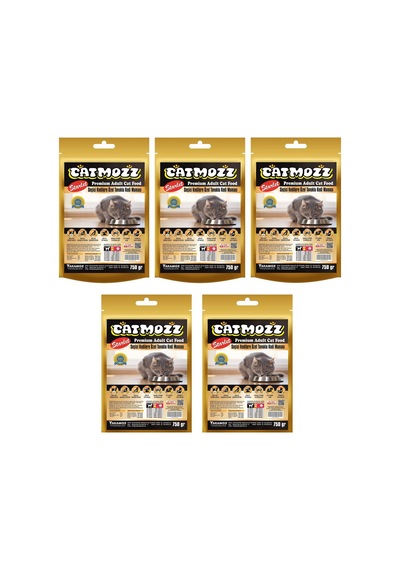 Catmozz Starlet Tavuklu Seçiçi Kedilere Özel Yetişkin Kedi Maması 5 x 750 G