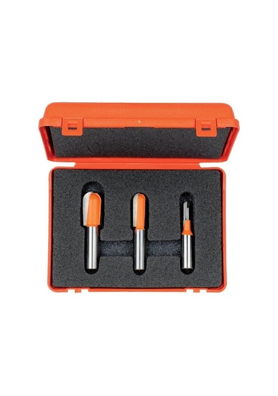 Cmt 3 Parça Yuvarlak Uçlu Oyma Bıçağı Seti S 12.7 Mm