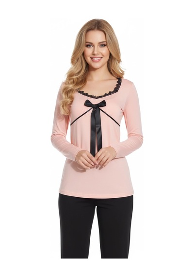 Alfa Aksesuar 03 Şahinler Jakarlı Kedi Aplikeli Kışlık Pijama 21806 bordo