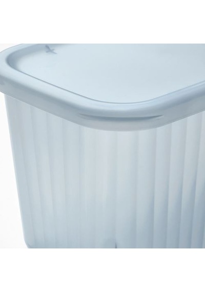 Ikea Rykta Kapaklı Kutu, Şeffaf Gri-mavi, 12x18x12 Cm/1.5 Lt