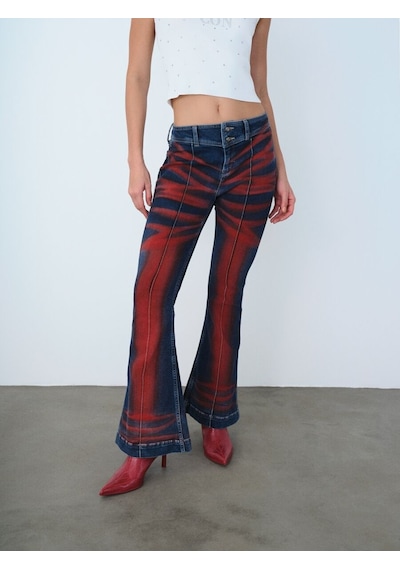 LOFT Long Flare Slim Fit Kadın Pantolon Lf2040337 Q1.v1 Denim