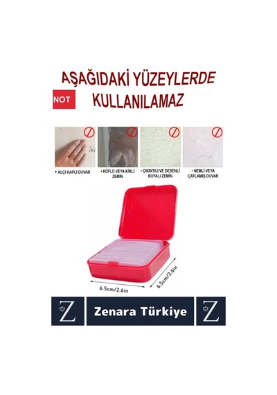 Premium Süper Güçlü Suya Toza Dayanıklı İz Bırakmaz Zararsız Nano Pu Jel Bant 60'lı Kutu