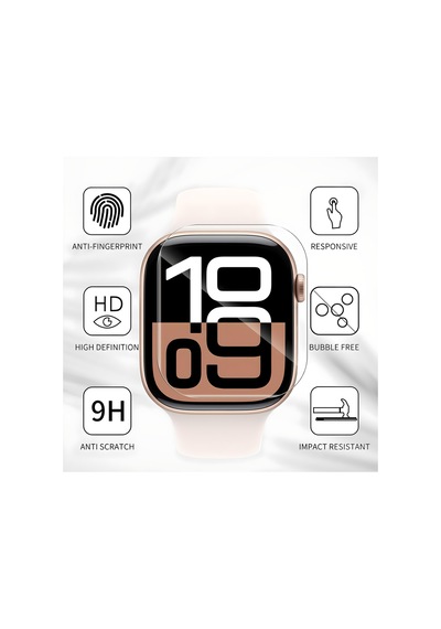 Apple Watch Series 10 Gps + Cellular 42mm Ekran Koruyucu Nano Jelatin 6 Adet - İnce Ve Esnek
