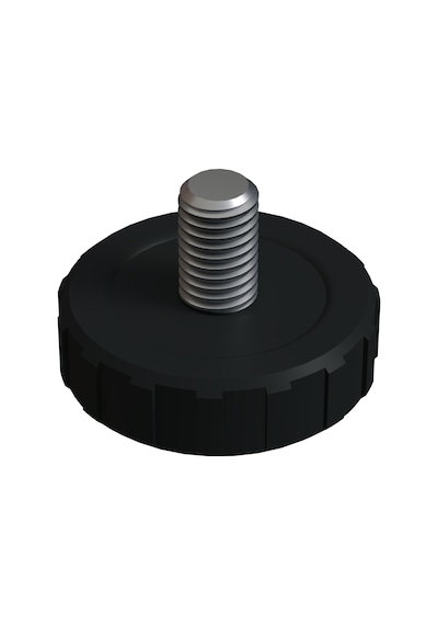 Cateksss M8 Ayar Vidası, Tırtıllı Vida, Bingo Ayak, Pingo Ayak Çap: 33 Mm Vida Uzunluğu 11 Mm Siyah - 40 Lı Paket