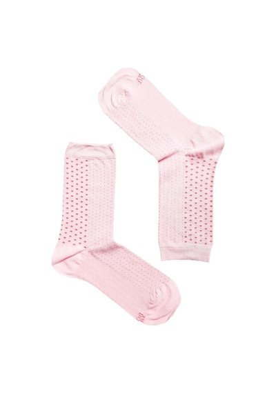 The Don Pembe Renk Puantiyeli Bambu Bayan Çorap-Pembe-35-38 Pembe
