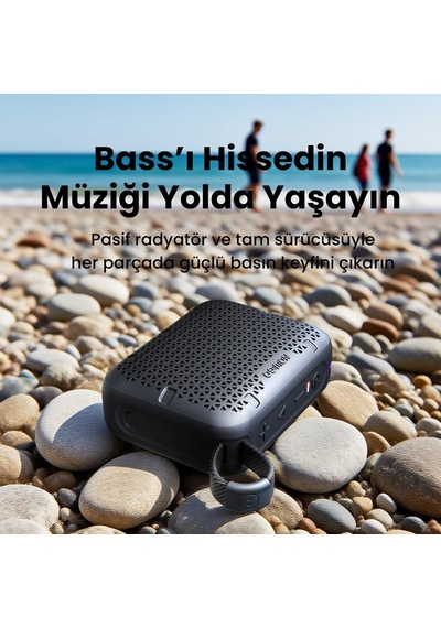 Stone M1 5w Su Geçirmez Taşınabilir Bluetooth 5.4 Hoparlör Kahverengi