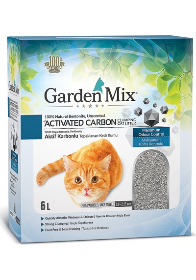 Hnrlıshp Gardenmix Bentonit Aktif Karbonlu Kedi Kumu 6 Lt