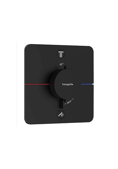 Hansgrohe 5583670 SShowerselect Comfort Q Termostat Ankastre 2 Çıkış Satin Siyah