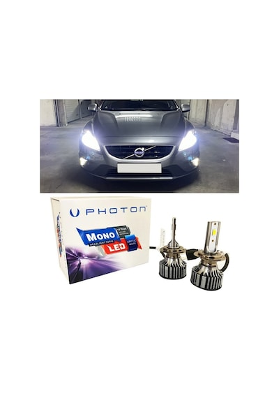 Volvo V40 Led Xenon Kısa Far Ampulü H7 Mono Yeni Seri Beyaz