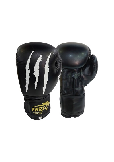 Pars Panter Boks Kick Boks Muay Thai Eldiveni Siyah