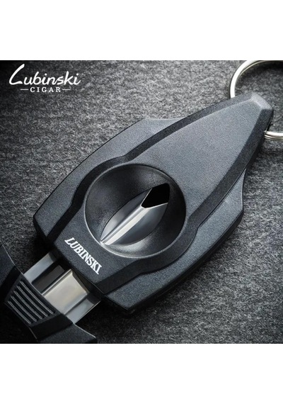 Lubinski Anahtarlık V-cut Puro Kesici Lazer Bıçak Plastik-siyah 56ring