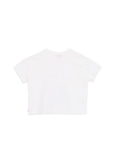 Barbie Ekru Pamuk Karışımlı T-shirt Brb6sg-tst6433