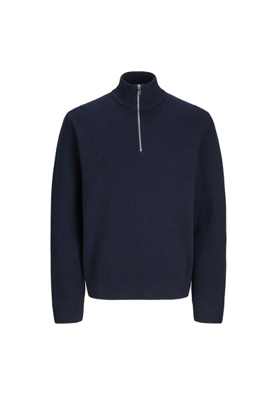 Jack&jones Jprblamılano Stıtch Knıt Half Zıp Sn Lacivert