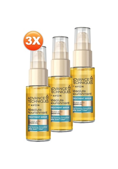 Advance Techniques Argan Yağı Içeren Besleyici Saç Serumu 30 Ml. Üçlü Set