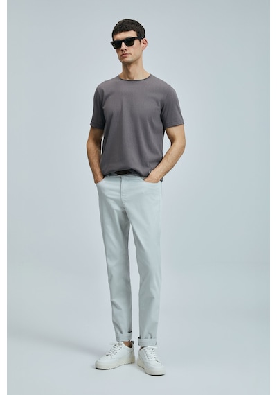 Lufian 111020259 Junya Erkek Basic Tişört Erkek T-shirt Vizon