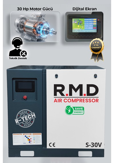 30 Hp Invertörlü Vidalı Hava Kompresörü Is-30v