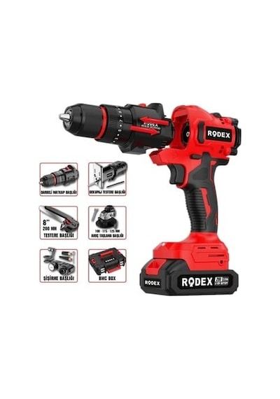 Rodex RDX2705 Akülü Çok Amaçlı 5 Fonksiyonlu Makina